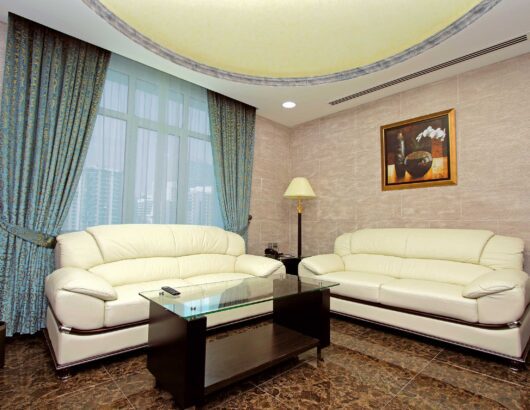 Lotus Suite City View living area